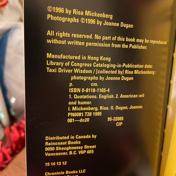 “TAXI DRIVER WISDOM”…CONVERSATIONS WITH N.Y. TAXI DRIVERS..HUMOROUS …1996 - Picture 2 of 5